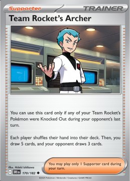 Team Rocket's Archer #170 - Pokemon Destined Rivals