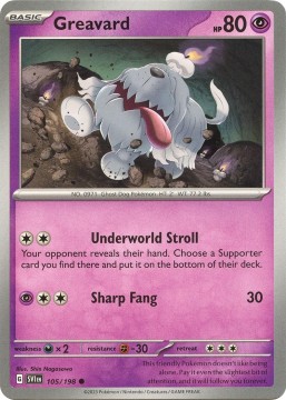 Greavard #105 - Pokemon Scarlet & Violet