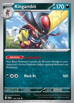 Kingambit HOLO #134 - Pokemon Scarlet & Violet 