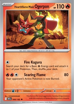 Hearthflame Mask Ogerpon #44 - Pokemon Destined Rivals