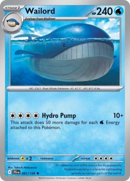 Wailord HOLO #41 - Pokemon Journey Together 