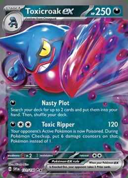 Toxicroak EX #131 - Pokemon Scarlet & Violet