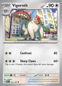Vigoroth #161 - Pokemon Paldea Evolved