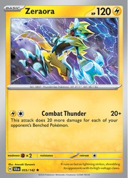 Zeraora HOLO #55 - Pokemon Stellar Crown