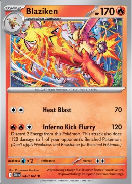 Blaziken REVERSE HOLO #42 - Pokemon Destined Rivals 