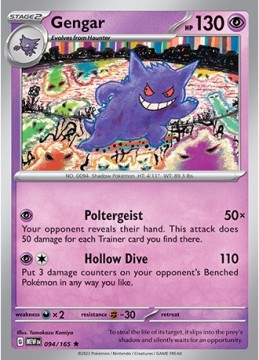 Gengar HOLO #94 - Pokemon Scarlet & Violet 151