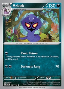 Arbok REVERSE HOLO #101 - Pokemon Temporal Forces
