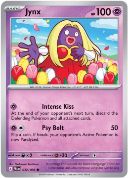 Jynx REVERSE HOLO #32 - Pokemon Pitch Black 