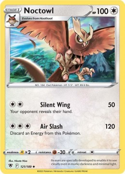 Noctowl REVERSE HOLO #121 - Pokemon Astral Radiance 