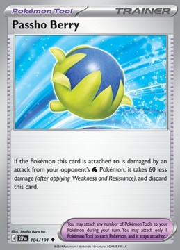 Passho Berry REVERSE HOLO #184 - Pokemon Surging Sparks