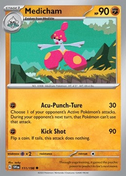 Medicham REVERSE HOLO #111 - Pokemon Scarlet & Violet