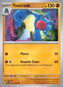 Toxicroak #115 - Pokemon Paldea Evolved 