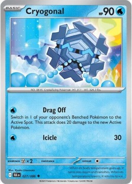 Cryogonal REVERSE HOLO #27 - Pokemon Black Bolt 