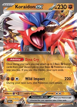 Koraidon EX #125 - Pokemon Scarlet & Violet