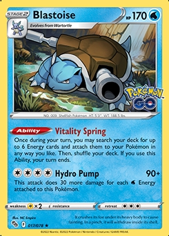 Blastoise HOLO #17 - Pokemon Go