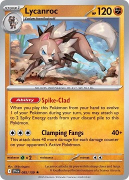 Lycanroc REVERSE HOLO #85 - Pokemon Journey Together 