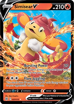 Simisear V #27 - Pokemon Brilliant Stars