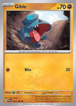 Gible #94 - Pokemon Paradox Rift