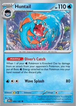 Huntail #55 - Pokemon Destined Rivals