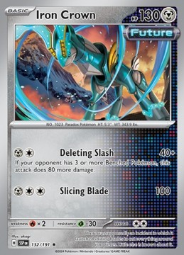 Iron Crown #132 - Pokemon Surging Sparks