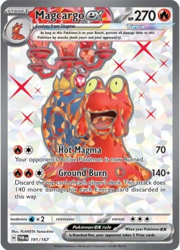 Magcargo EX #191 - Pokemon Twilight Masquerade