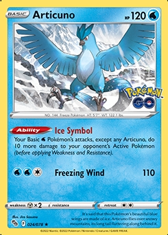 Articuno REVERSE HOLO #24 - Pokemon Go