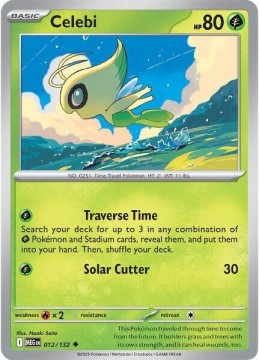 Celebi REVERSE HOLO #12 - Pokemon Mega Evolution