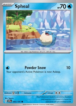 Spheal #43 - Pokemon Surging Sparks