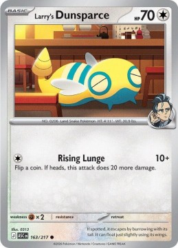 Larry's Dunsparce ENERGY PATTERN #163 - Pokemon Ascended Heroes