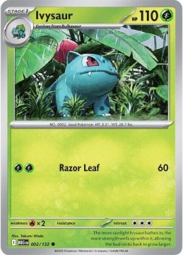 Ivysaur REVERSE HOLO #2 - Pokemon Mega Evolution 