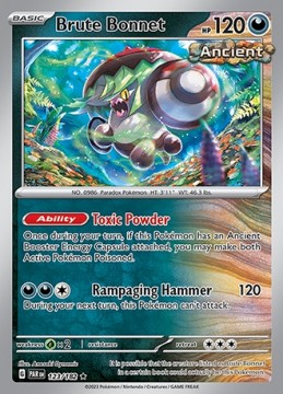 Brute Bonnet REVERSE HOLO #123 - Pokemon Paradox Rift 
