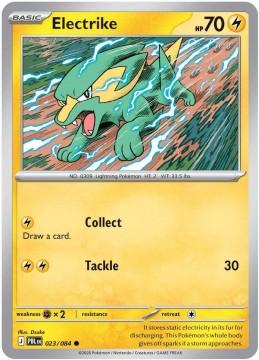 Electrike REVERSE HOLO #23 - Pokemon Pitch Black