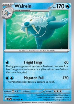 Walrein #45 - Pokemon Surging Sparks