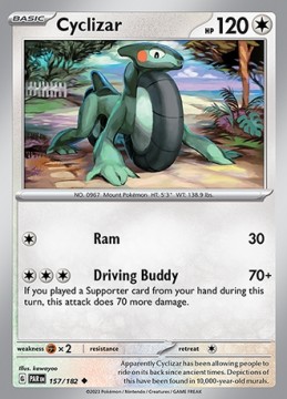 Cyclizar REVERSE HOLO #157 - Pokemon Paradox Rift 