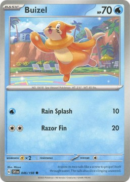 Buizel REVERSE HOLO #46 - Pokemon Scarlet & Violet