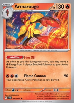 Armarouge REVERSE HOLO #41 - Pokemon Scarlet & Violet