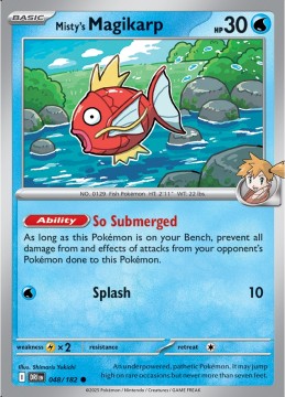 Misty's Magikarp REVERSE HOLO #48 - Pokemon Destined Rivals