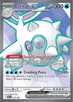 Cetitan ex #210 - Pokemon Destined Rivals