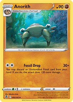 Anorith #95 - Pokemon Silver Tempest