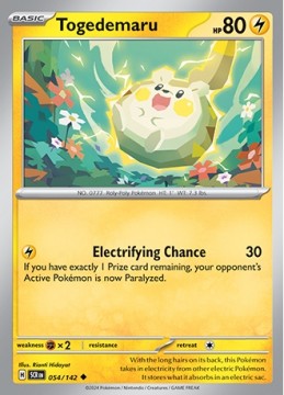 Togedemaru REVERSE HOLO #54 - Pokemon Stellar Crown 