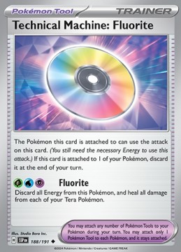 Technical Machine: Fluorite REVERSE HOLO #188 - Pokemon Surging Sparks