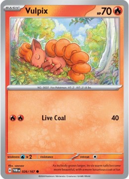 Vulpix #26 - Pokemon Twilight Masquerade
