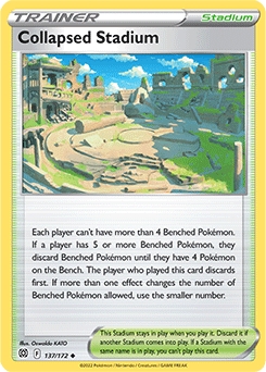 Collapsed Stadium REVERSE HOLO #137 - Pokemon Brilliant Stars