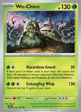 Wo-Chien REVERSE HOLO #15 - Pokemon Surging Sparks