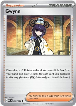 Gwynn REVERSE HOLO #78 - Pokemon Pitch Black