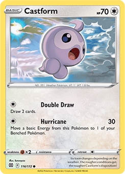 Castform REVERSE HOLO #116 - Pokemon Brilliant Stars 