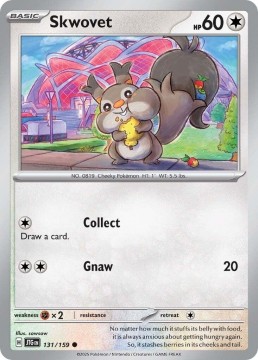 Skwovet REVERSE HOLO #131 - Pokemon Journey Together 