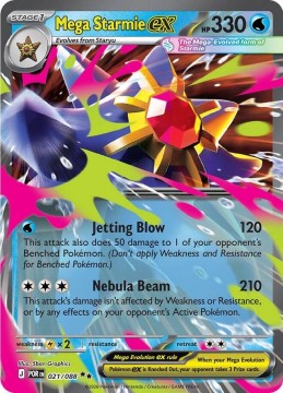 Mega Starmie EX #21 - Pokemon Perfect Order 