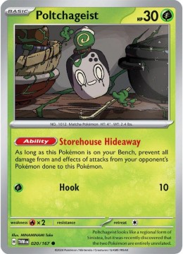 Poltchageist REVERSE HOLO #20 - Pokemon Twilight Masquerade