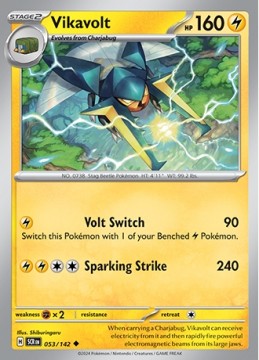 Vikavolt #53 - Pokemon Stellar Crown